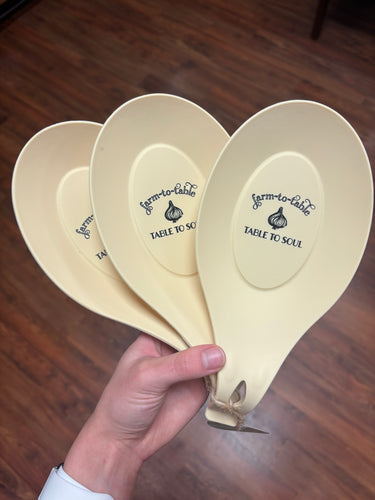 Silicone spoon holder