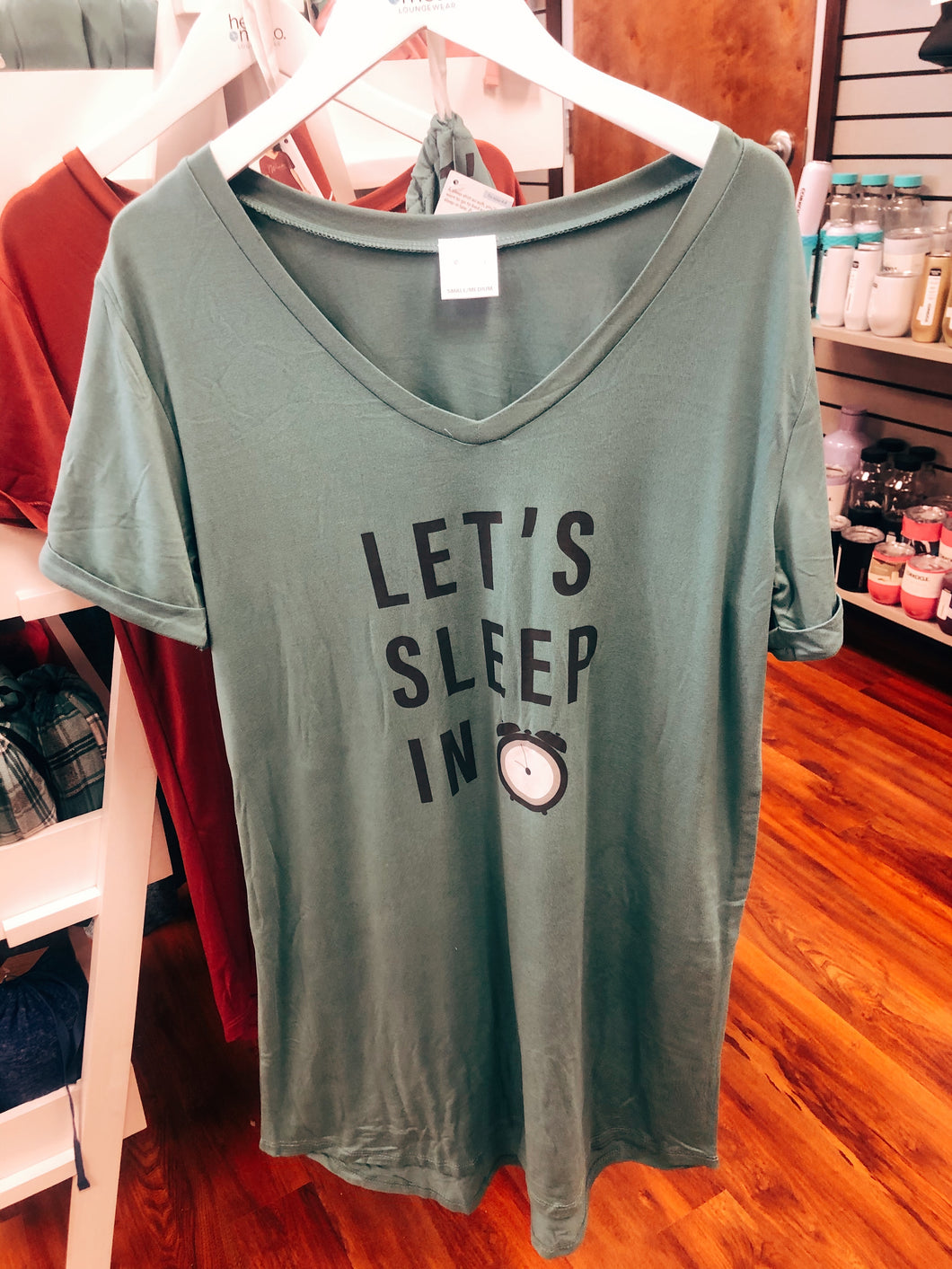 Hello Mello Sleep Tee—Let’s Sleep In