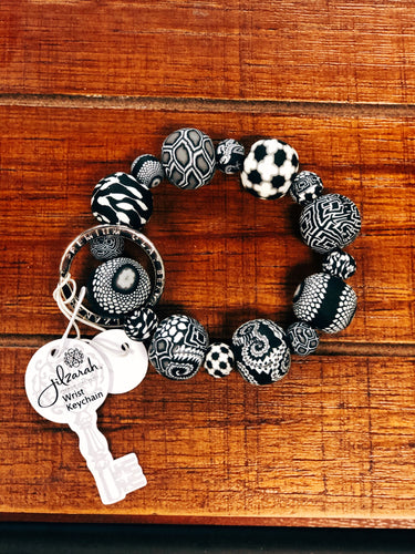 Black Large Wrist Keychain/Bracelet
