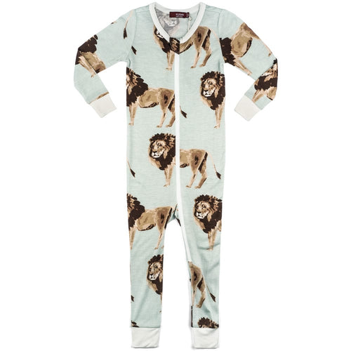 Lion Bamboo Zipper Pajama