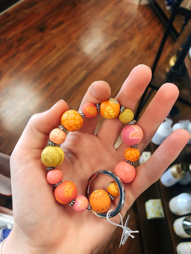 Large Wrist Keychain—Papaya Punch