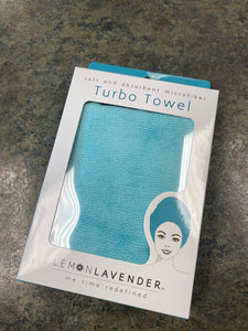Real Teal microfiber hair towel