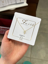 Load image into Gallery viewer, Birthstone Faith Necklace