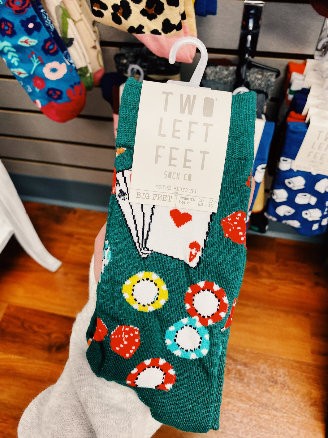 Two Left Feet— You’re Bluffing Socks