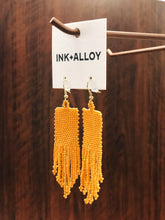 Load image into Gallery viewer, Mustard Fringe Earring