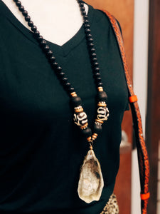 Black Oyster Shell Necklace