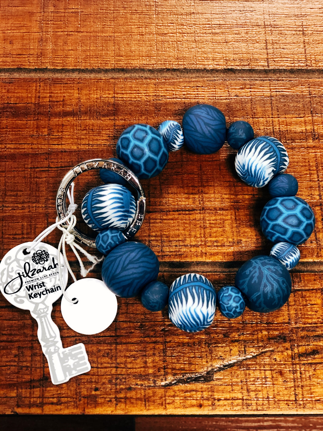 Blue Large Wrist Keychain/Bracelet