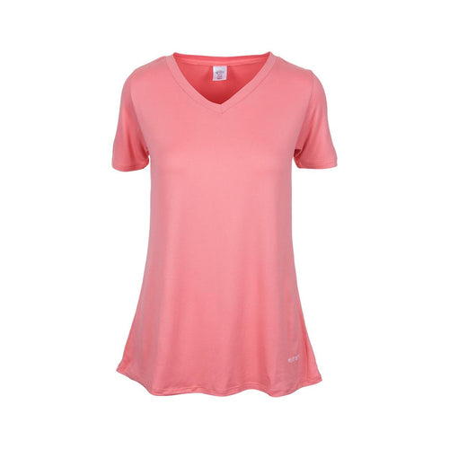 Hello Mello Dream Tee—Coral (V-Neck)