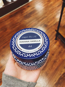 Capri Blue— Havana Vanilla Travel Tin 8.5 oz