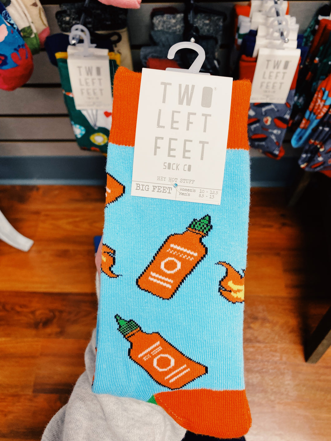Two Left Feet— Hey Hot Stuff Socks