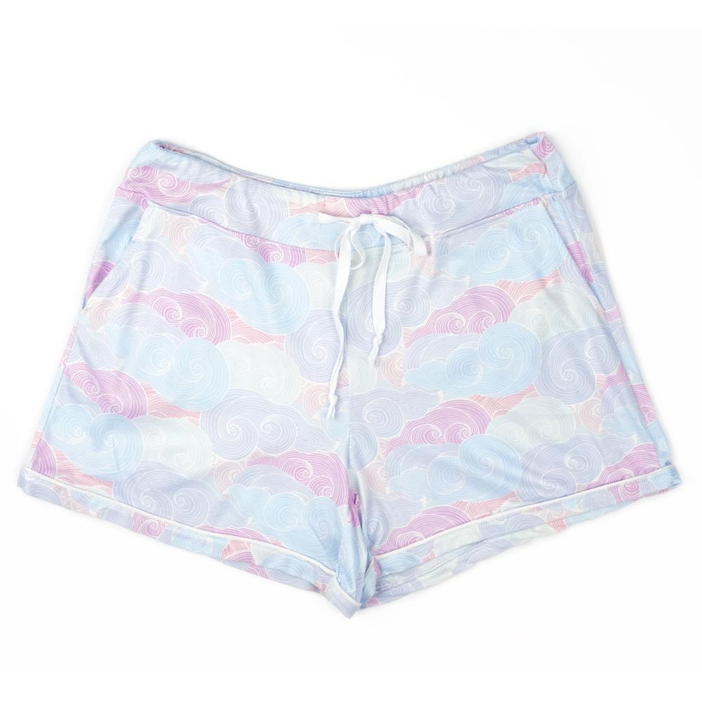 Hello Mello Dreamscape Lounge Shorts—Head in the Clouds