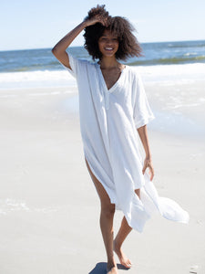 Natural Life White Linen Dress—ONE SIZE