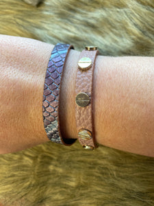Leather Double Cuff