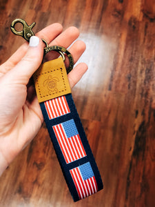 American Flag Key Chain