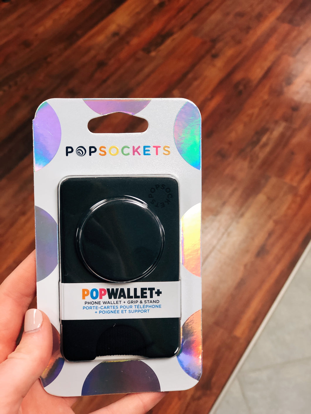 Black PopSocket + Wallet Combo