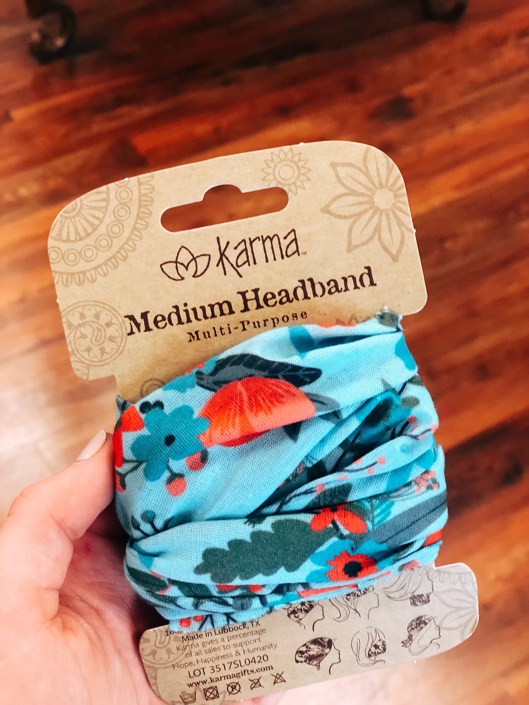 Poppy Floral Medium Headband