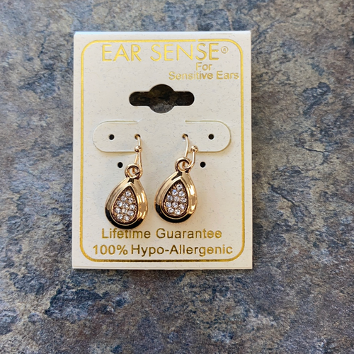 Gold Tear Drop Earrings