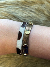 Load image into Gallery viewer, Leather Double Cuff