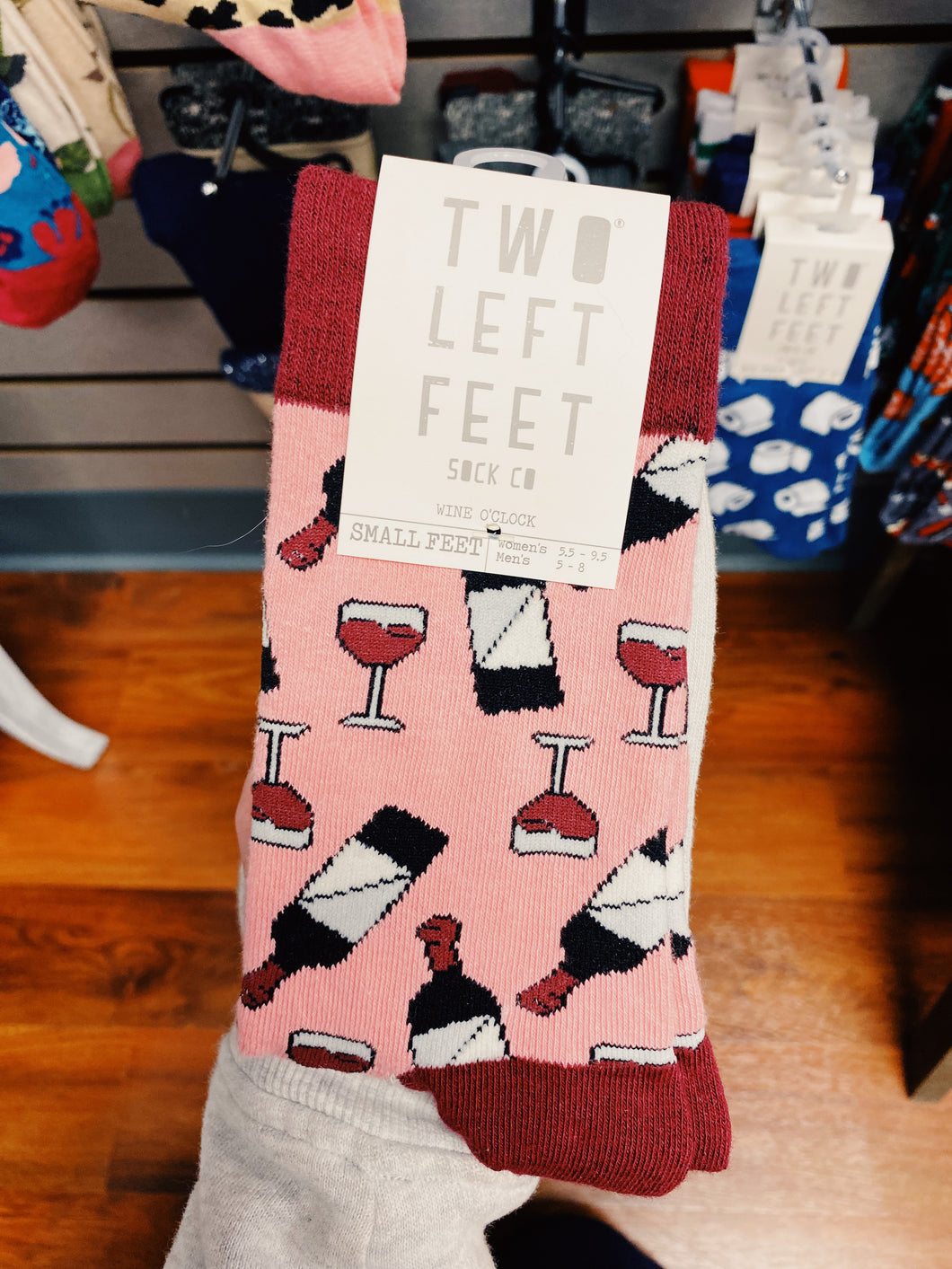 Two Left Feet— Wine O’clock Socks