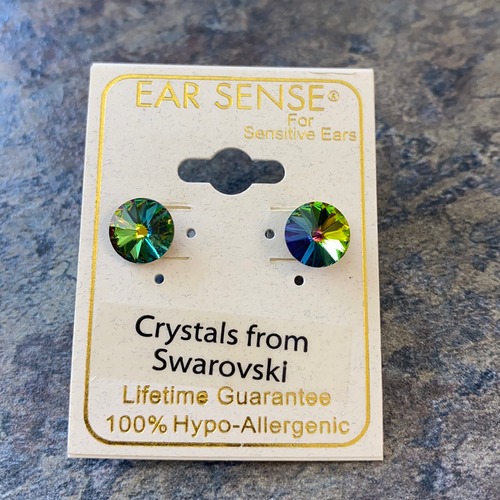 Multi Colored Swarovski Stud Earrings