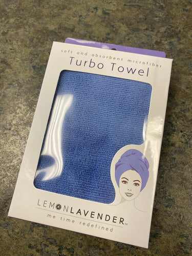 Very Violet microfiber hair towel