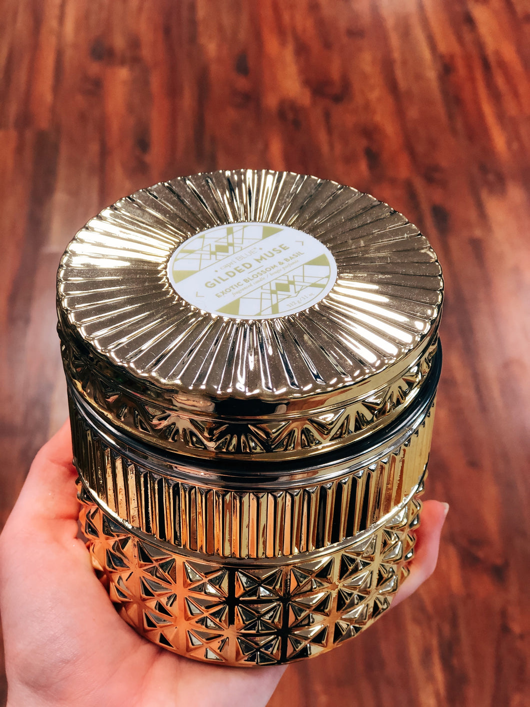 Gilded Muse Candle—Exotic Blossom & Basil