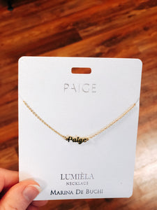 Name Necklaces—Letters L-Z