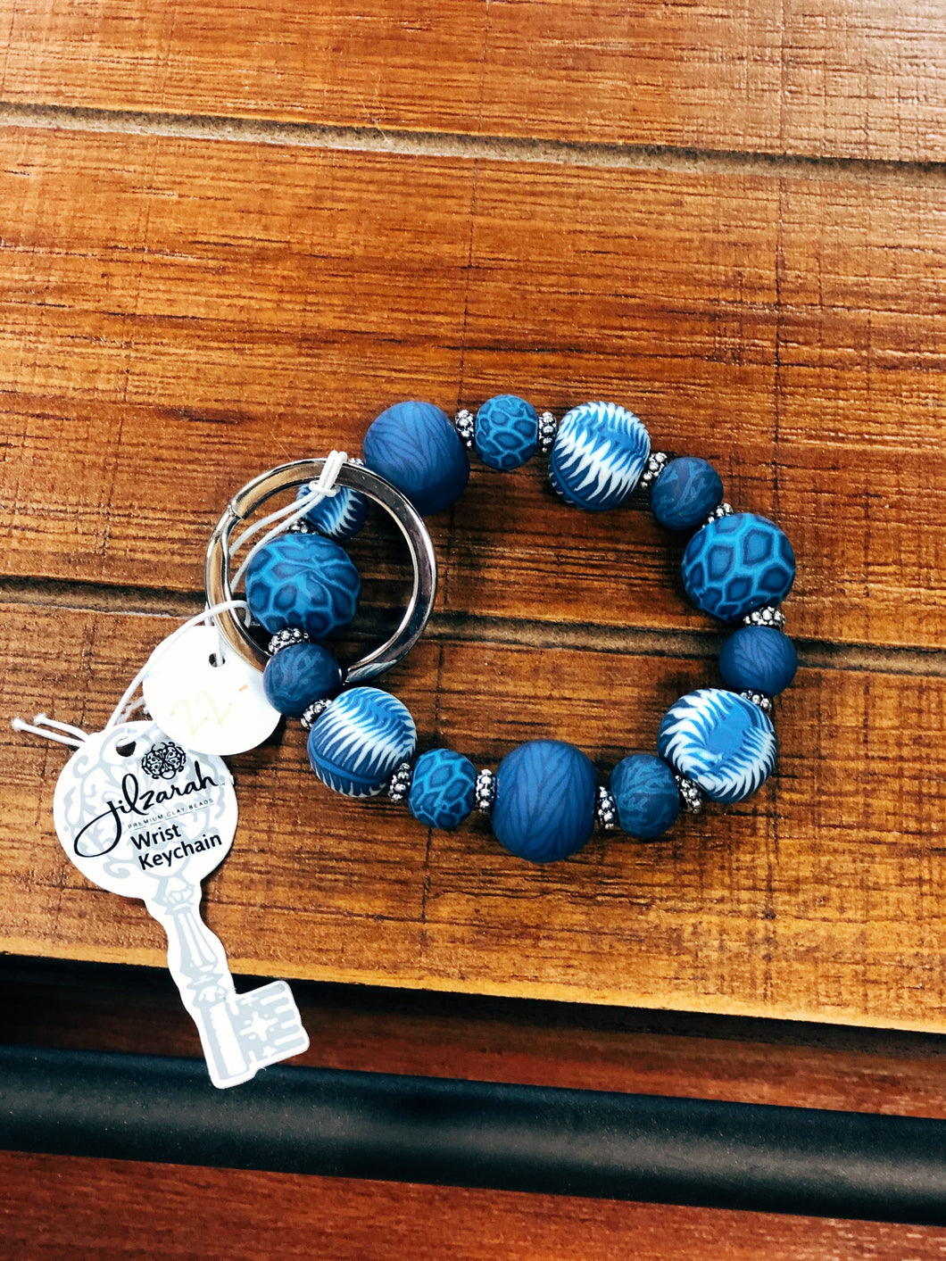Blue Small Wrist Keychain/Bracelet