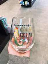 Load image into Gallery viewer, Christmas in July Themed Wine Glasses